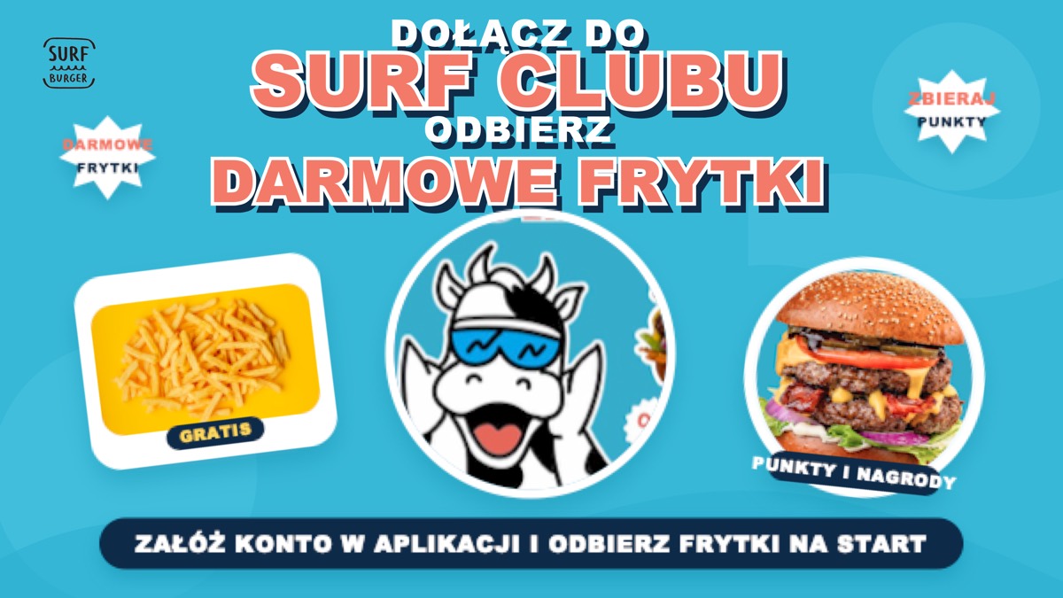 Dołącz do Surf Clubu i odbierz darmowe frytki