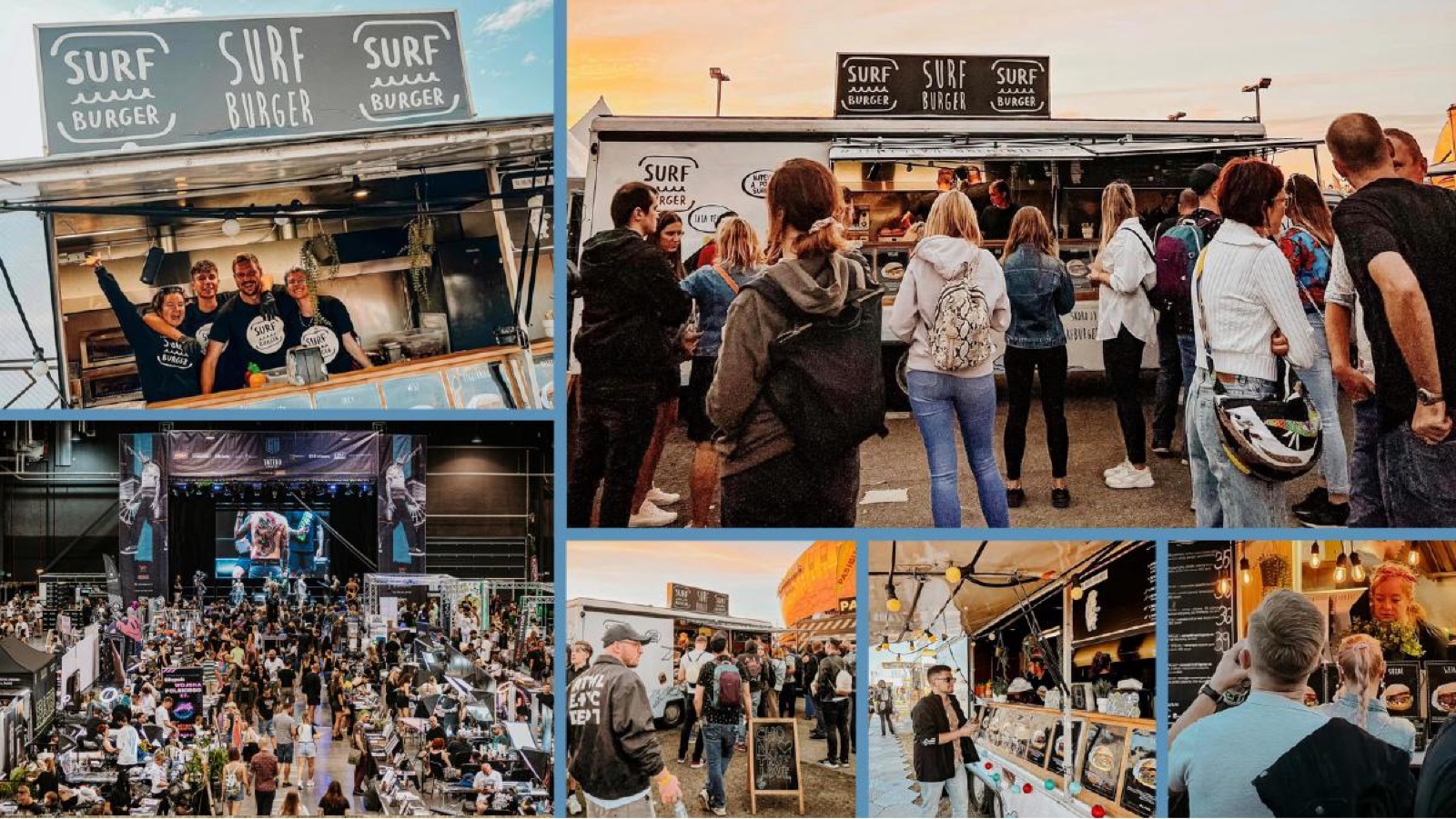 Foodtrucki SurfBurger podczas wydarzeń